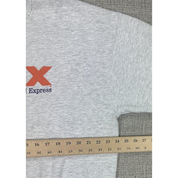 Vintage FedEx Federal Express Sweatshirt Mens XL Lee Heavyweight 90s Crewneck - Picture 3 of 12